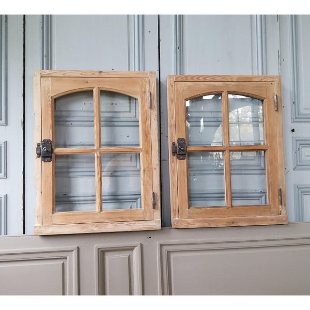 Arched Windows in Pine, Set of 2 For Sale - Image 10 of 10