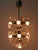 Gorgeous, highly decorative mid-century modern chandelier with 28 x large diamond shaped crystal glasses. Designed &...