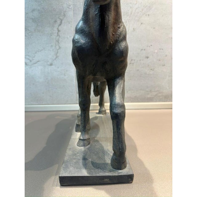 Black 20th Century Italian Sculpture Horse For Sale - Image 8 of 10