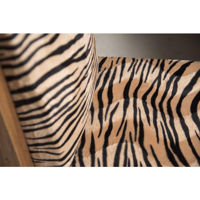 Art Deco Oak & Velvet Dining Chairs, 1930s, Set of 8 For Sale - Image 9 of 18