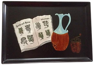 Mid-Century Couroc Monterey Tray