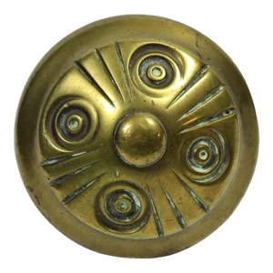 Single Mid 20th Century Swirl Knob