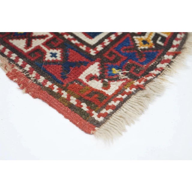 Red Antique Kazak Rug 3'7'' x 5'10'' For Sale - Image 8 of 12