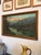 Traditional Vintage Oil Painting of Mountain Scene at Dusk For Sale - Image 3 of 5