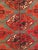 Vintage Turkmen Area Rug, Hand-Knotted Wool, Allover Geometric Pattern, Pistachio Green & Red, 4x8 For Sale - Image 14 of 18