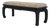 Century Oriental Style Leather Seat Black Lacquer Bench For Sale