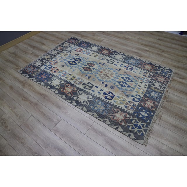 Size: 4.7 x 7.3 ft ( 144 x 223 cm) 57 x 88 inches Color: Blue, Red, White, Orange, Brown, Black, Yellow Material: 100%...