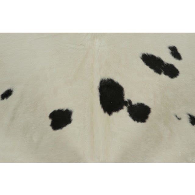 Rug & Kilim Rug & Kilim’s Contemporary Cowhide Rug in Bold Black & White For Sale - Image 4 of 9