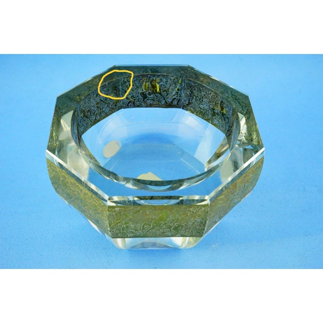 Vintage Crystal and Gold Centerpiece Vase by Ludwig Moser, 1940s For Sale - Image 9 of 18