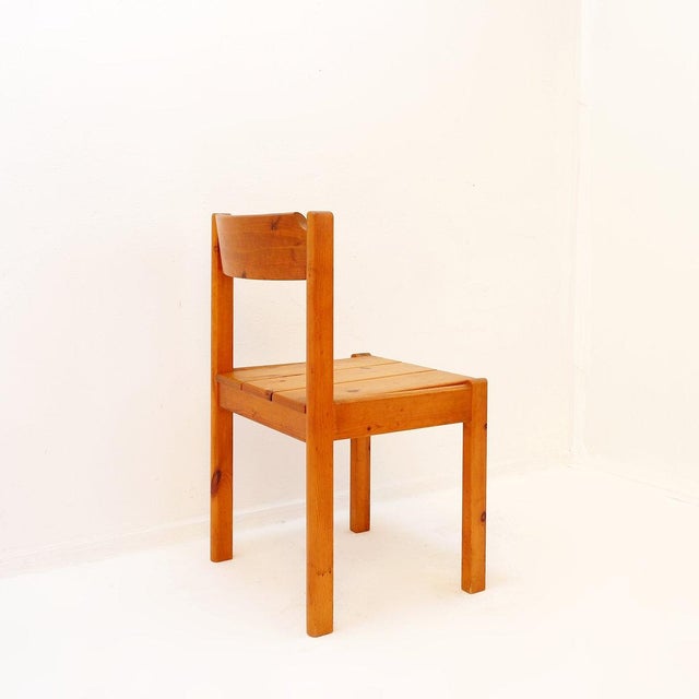 Mid-Century Modern Swedish Pine Dining Set, 1970s, Set of 5 For Sale - Image 12 of 16