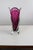 Ruby Glass Pink-Clear Vase, 1960s For Sale - Image 4 of 7