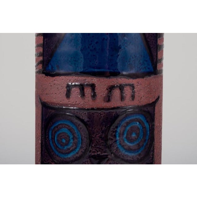 1970s Large Ceramic Vase with Owls by Inger Persson for Rörstrand Ateljé, Sweden, 1970s For Sale - Image 5 of 8