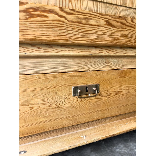 Tan Antique European Pine Wardrobe For Sale - Image 8 of 15