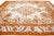 Overdyed Antique Orange Wool Rug With Medallion Motif For Sale - Image 10 of 11