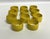 Mid-Century Modern Vintage Yellow Melamine Napkin Rings - Set of 11 For Sale - Image 3 of 6