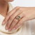 18k Gold, Rose Gold, White Gold, Yellow Gold ring. Made in Italy. Total weight 14.02g. Sizable. I