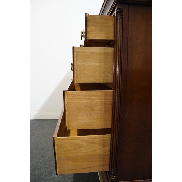 Wood Hickory Chair James River Collection Solid Cherry Traditional 68" Double Dresser For Sale - Image 7 of 13