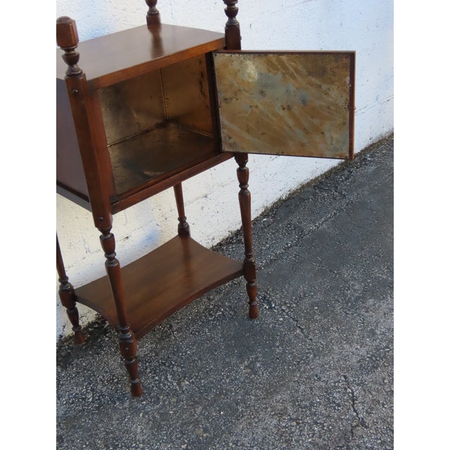 Early 20th Century Early 1900s Small Cigar Tobacco Humidor Chest Box Cabinet 6354 For Sale - Image 5 of 11