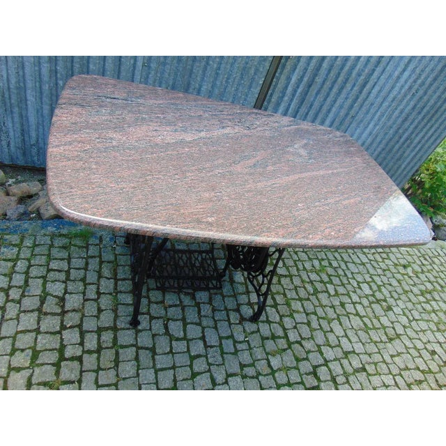 Antique Art Nouveau Original Marble Table, dimensions: height 72 cm. width 127 cm. depth 76.5 cm. marble thickness 2 cm.