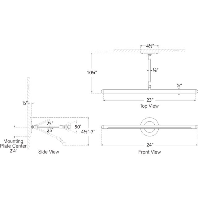 Amber Lewis for Visual Comfort Signature Emery 24" Picture Light in Hand-Rubbed Antique Brass For Sale In Houston - Image 6 of 7