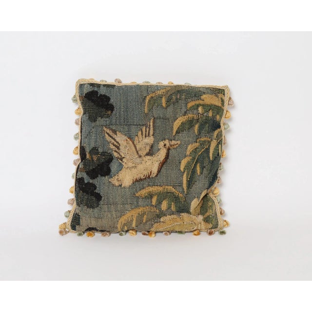 Late 18th Century Antique Tapestry Pillows With Tassels - Set of 4 For Sale In San Francisco - Image 6 of 13