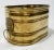 Mid 20th Century Vintage Oval Brass Lion Handled Planter For Sale - Image 5 of 8