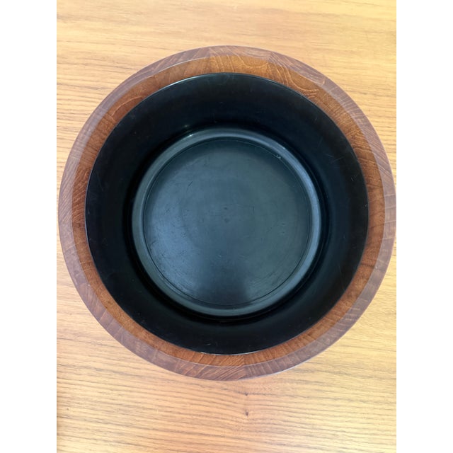 Jens Quistgaard Vintage Dansk Designs Staved Teak Ice Bucket by Jens Quistgaard, Denmark, C. 1960s For Sale - Image 4 of 7