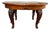 Round Extendable Dining Table with Carved Wooden Legs For Sale