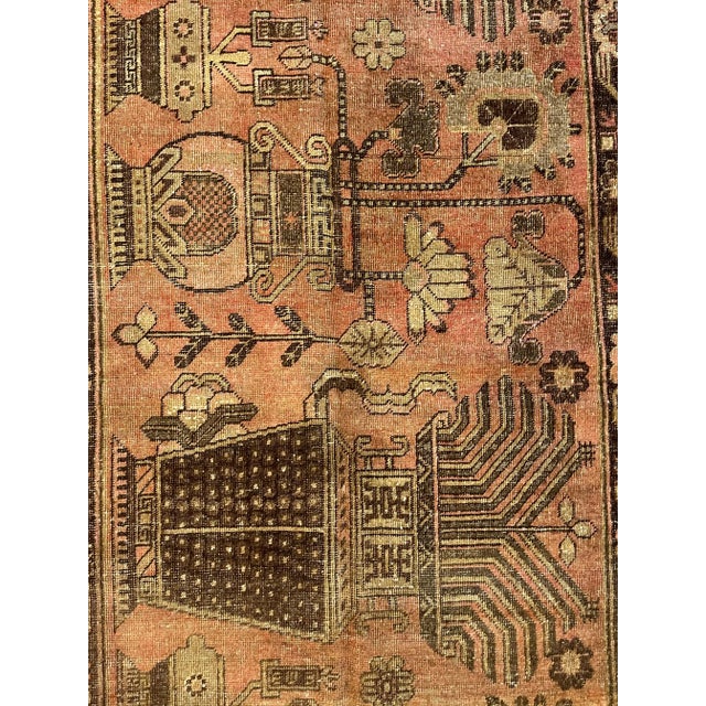 Late 19th Century Vintage Samarkand Rug For Sale In Los Angeles - Image 6 of 9