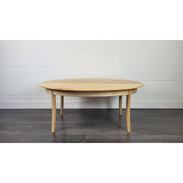 Oval Coffee Table attributed to Ercol, 1990s For Sale - Image 11 of 11