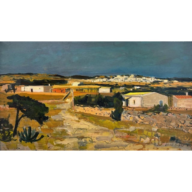 Varène Mettler, Landscape, Oil on Canvas, 1979 For Sale - Image 10 of 10
