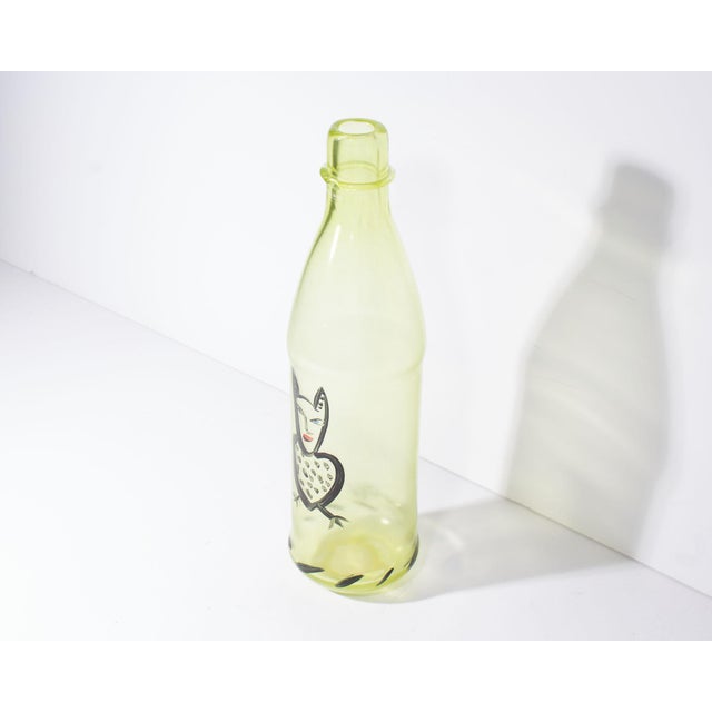 Contemporary Kosta Boda Pet Glass Bottle by Ulrica Hydman Vallien For Sale - Image 3 of 8