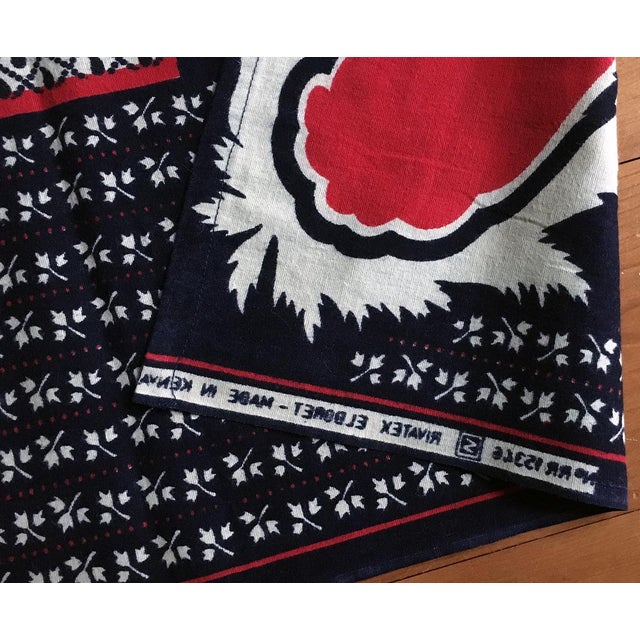 Tribal 1980s Printed African Textile Art Cloth For Sale - Image 3 of 4