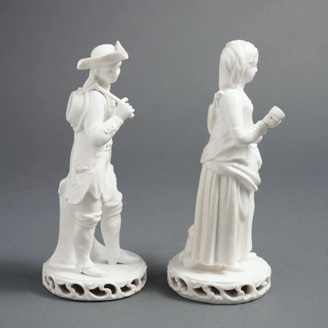 Pair of English Blanc Du Chine Figures by Stevenson & Hancock, 1863-66 For Sale In Chicago - Image 6 of 12