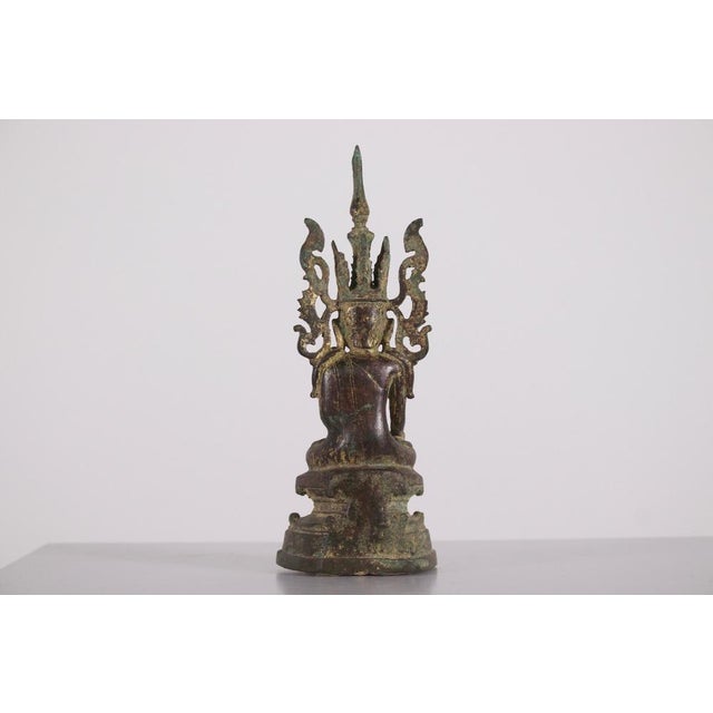 Jambupati Adorned Buddha, 1800s, Bronze For Sale - Image 3 of 10