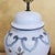 Late 20th Century Chinese Chinoiserie Porcelain Table Lamp With Relief Floral Motif & Black Shade, 30"h For Sale In Washington DC - Image 6 of 18