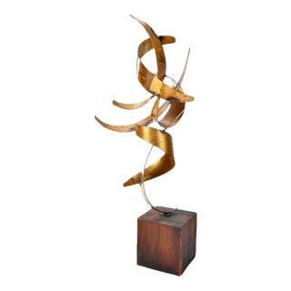 Mid 20th Century William Bowie (B. 1926-1994) "Small Convolution" Brutalist Sculpture For Sale