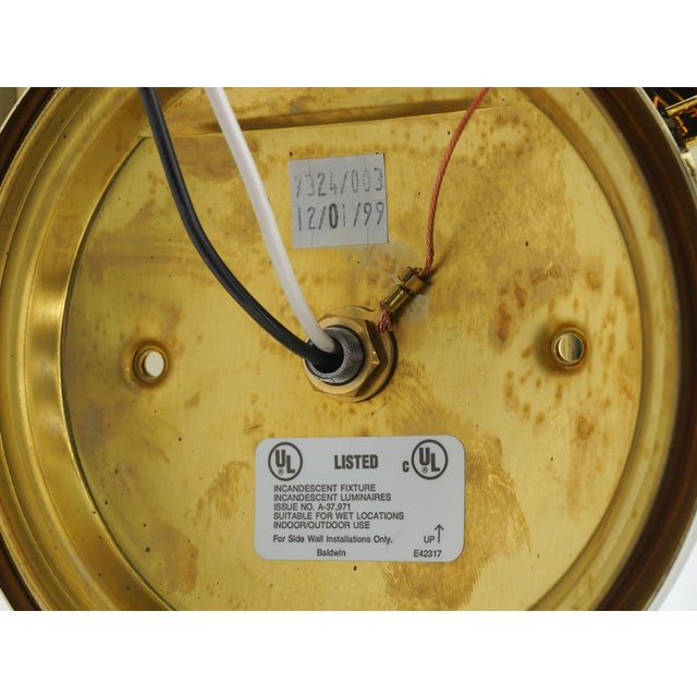 1990s Baldwin Brass Exterior Lantern Lamps - a Pair For Sale - Image 12 of 13
