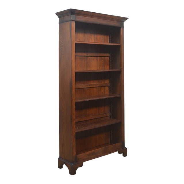 Oak Open Bookcase, 1890s For Sale
