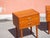 Vintage Teak Veneer Bedside Tables, Denmark, 1960, Set of 2 For Sale - Image 10 of 13
