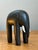 Coffee Vintage Wooden Elephant Figurine For Sale - Image 8 of 12