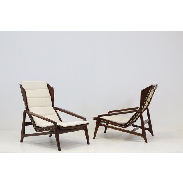 Vintage Lounge Chairs by Gio Ponti for Cassina, 1957, Set of 2 For Sale - Image 14 of 18