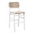 Carson White & Rattan Barstool For Sale