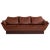 Sculptural Danish Leather & Down Sofa For Sale