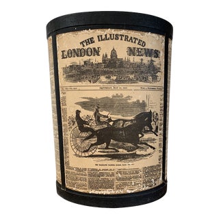 1960s Traditional London Waste Paper Basket For Sale