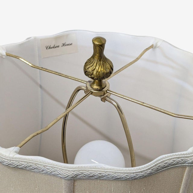 Neoclassical Chelsea House French Neoclassical Table Lamp With Shade For Sale - Image 3 of 11