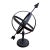 Black Iron Armillary Globe Sculpture – Traditional Landscape & Garden Decor For Sale