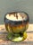 Green Vintage Drip Glaze Ceramic Pedestal Bowl For Sale - Image 8 of 12