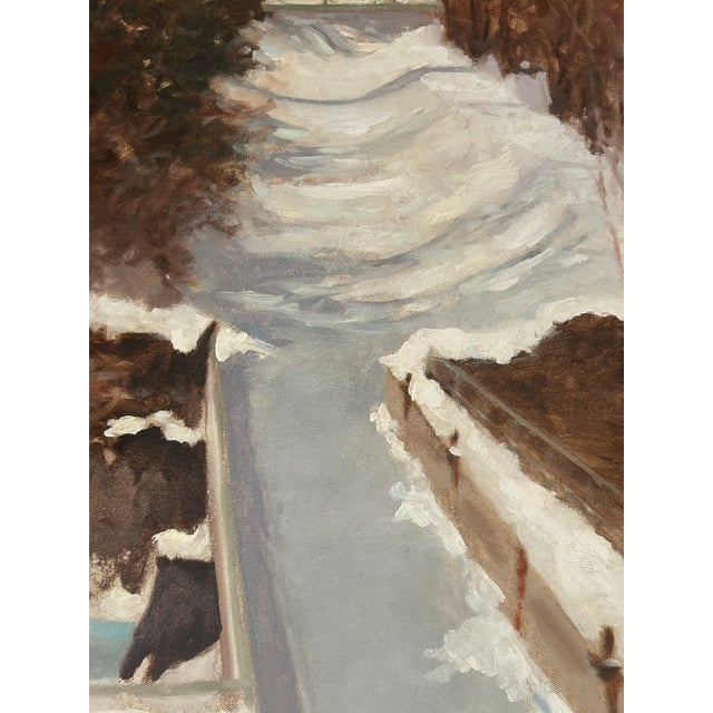 Large Original Winter Scene by New Hope Impressionist Michael Autorino For Sale - Image 4 of 10