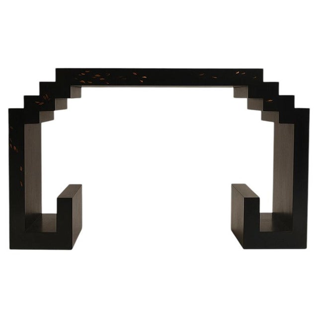 Mont Marquetry Console Table by Studio Karen B For Sale - Image 11 of 11